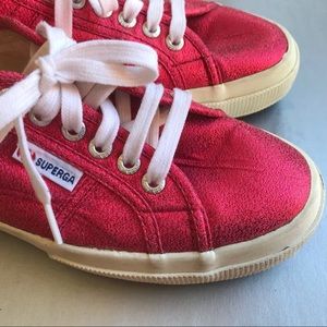 Superga Hot Pink Metallic Sneakers